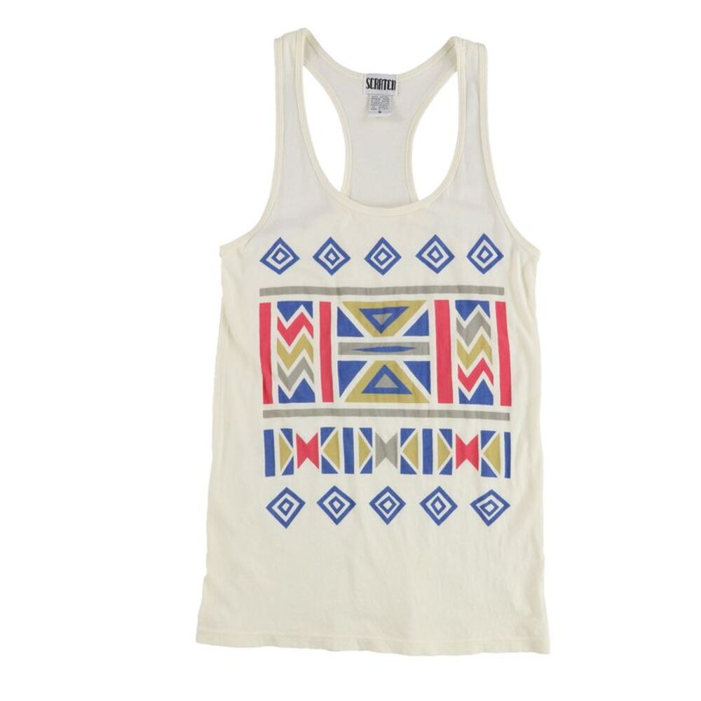 Scratch Womens Aztec Print Racerback Tank Top, NWT